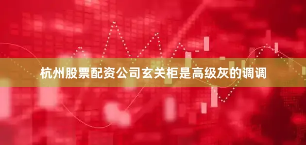 杭州股票配资公司玄关柜是高级灰的调调